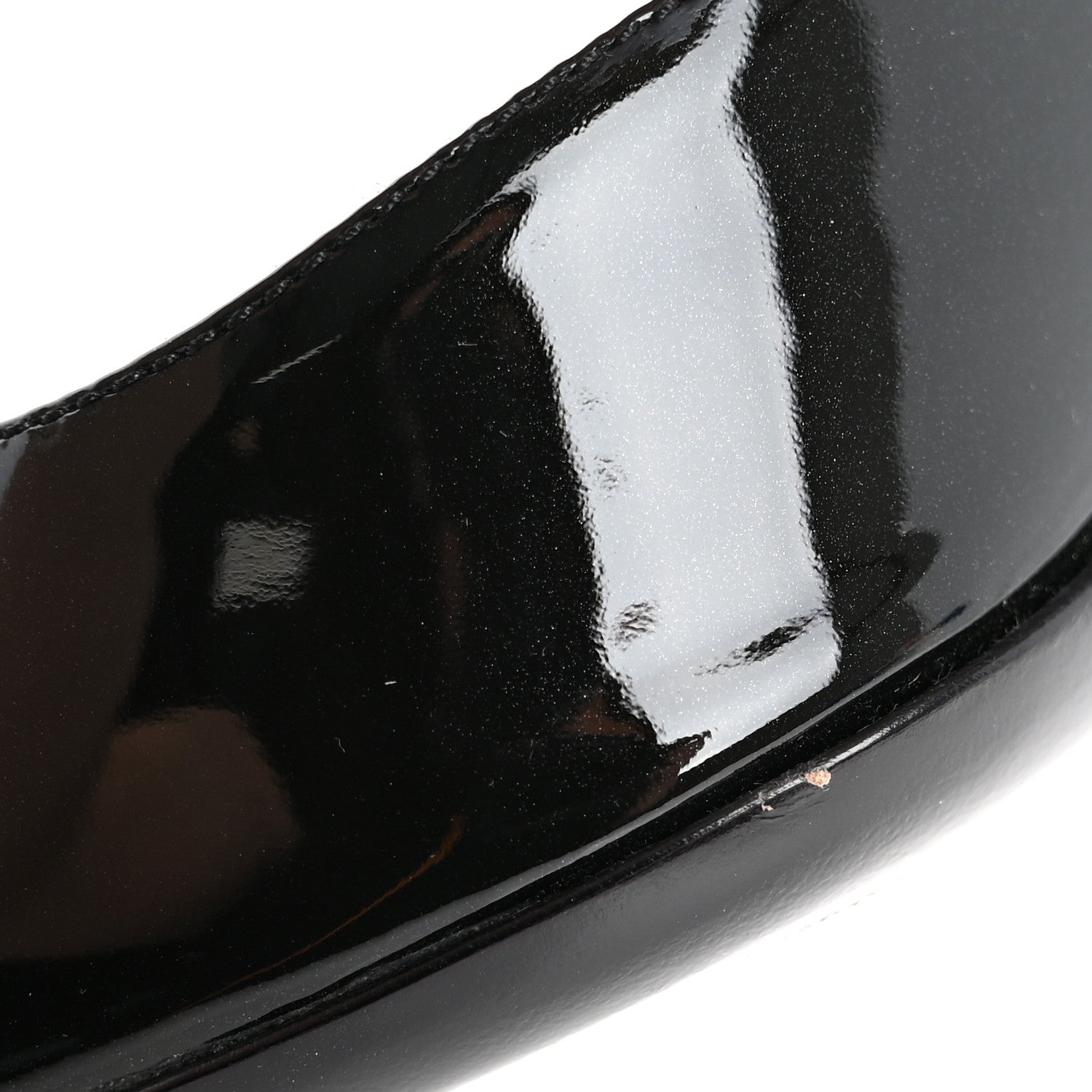 Prada Vernice Metal Pumps 37 Black 11 of 12