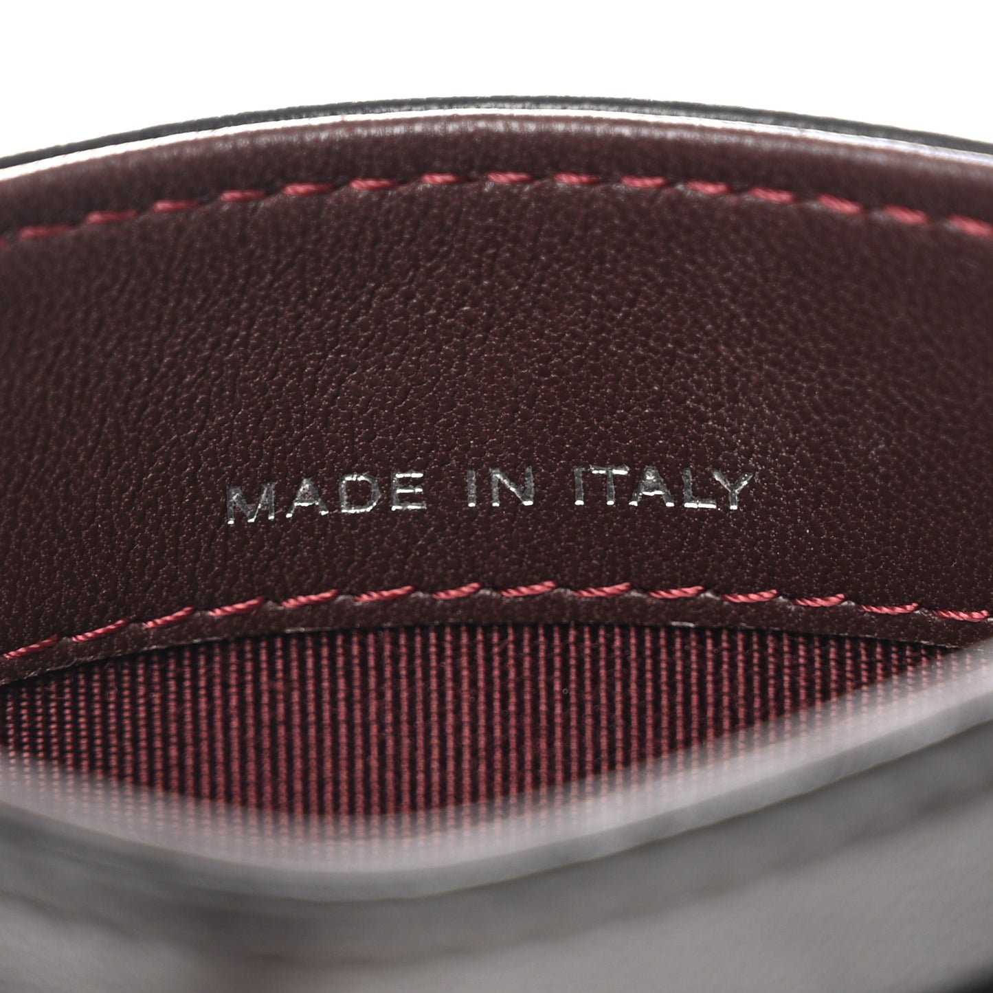 Lambskin Quilted Card Holder Black