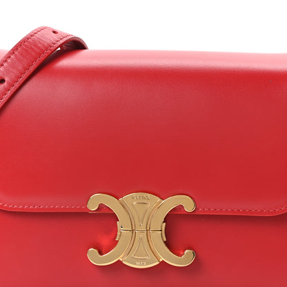 Celine Shiny Calfskin Teen Triomphe Red 8 of 10