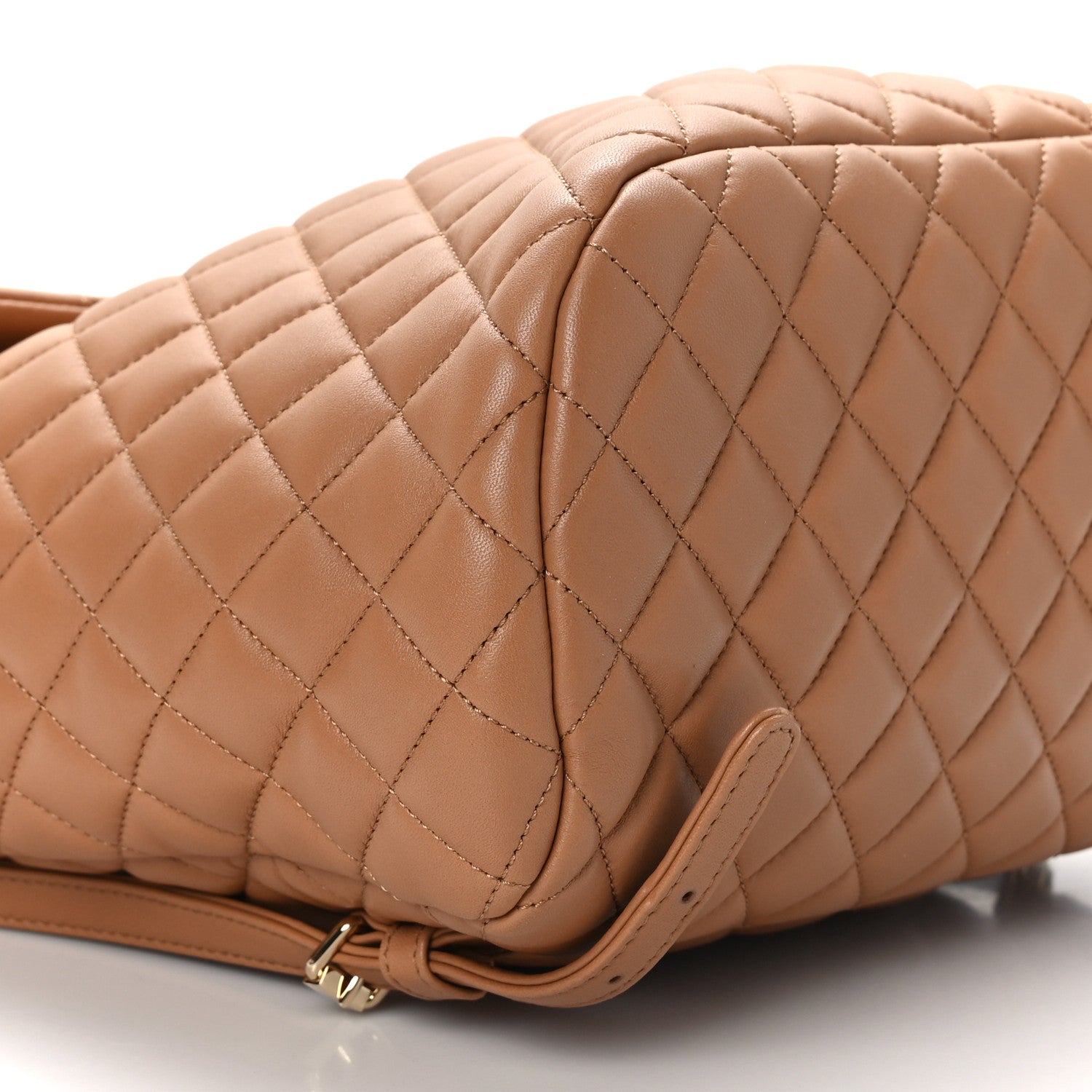 Chanel Lambskin Quilted Large Urban Spirit Backpack Dark Beige 7 of 8