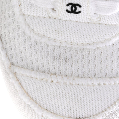 Chanel Fabric Logo Sneakers 39 White 15 of 16