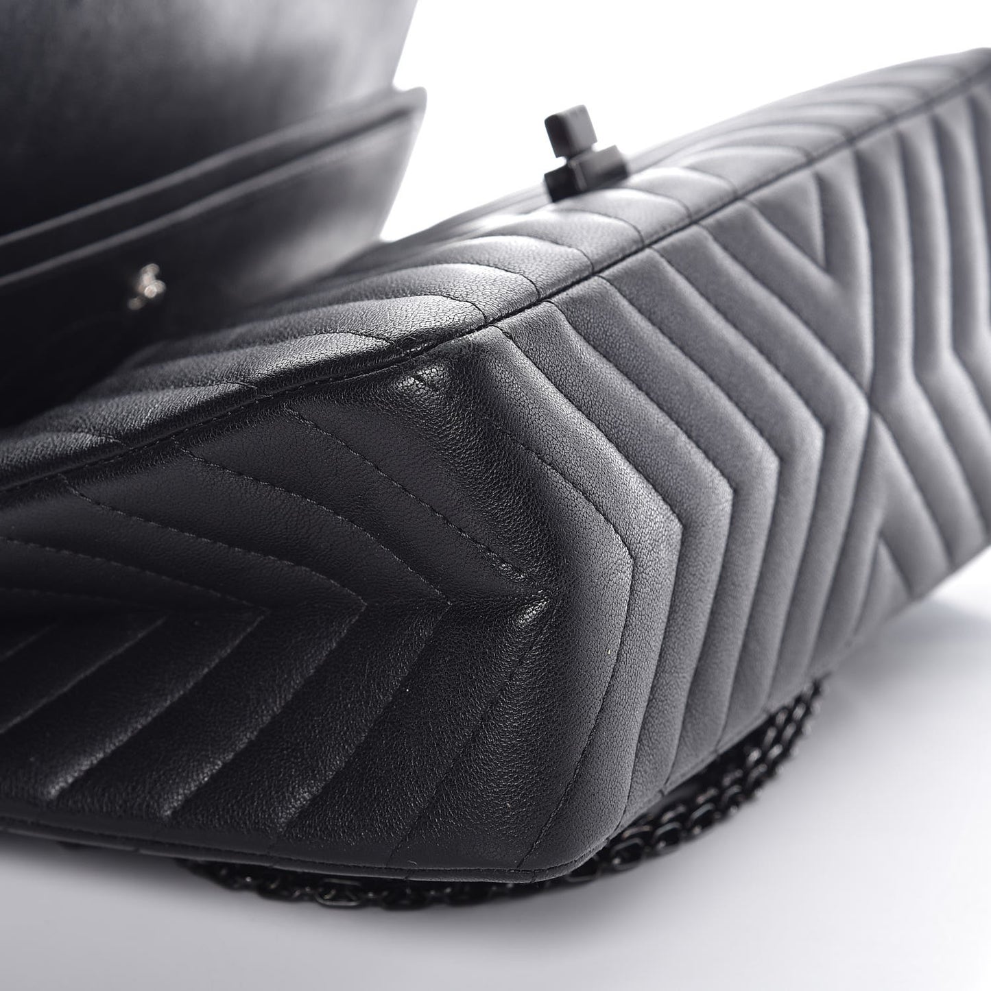 Sheepskin Chevron Quilted 2.55 Reissue 226 Flap So Black