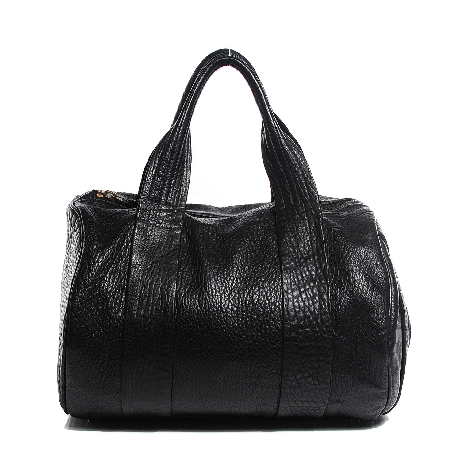 Alexander Wang Pebbled Lambskin Rocco Black Antique Brass Hardware 1 of 6