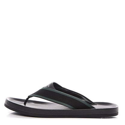 Louis Vuitton Taiga Mens Thong Sandals 10.5 Navy 1 of 8