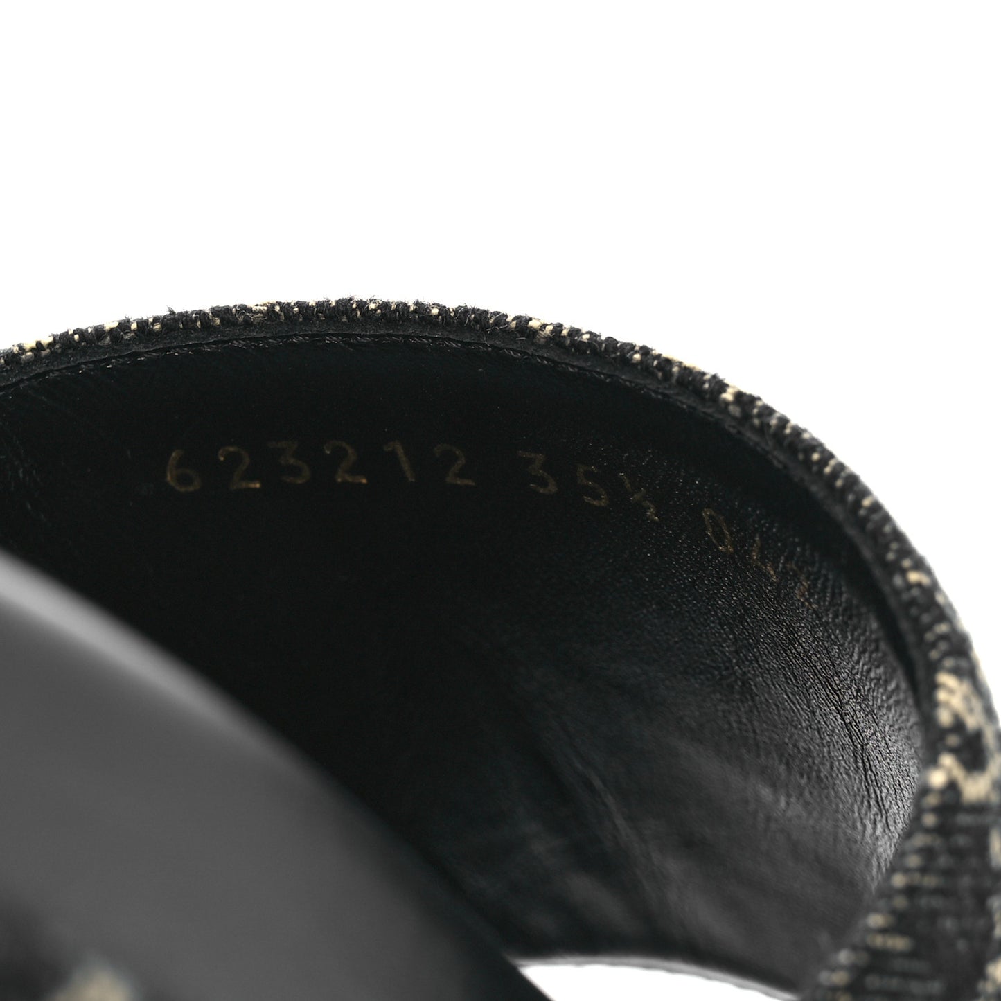 Jacquard Black Denim GG Monogram Angelina Platform 55mm Slide Sandals 35.5 Black Ivory