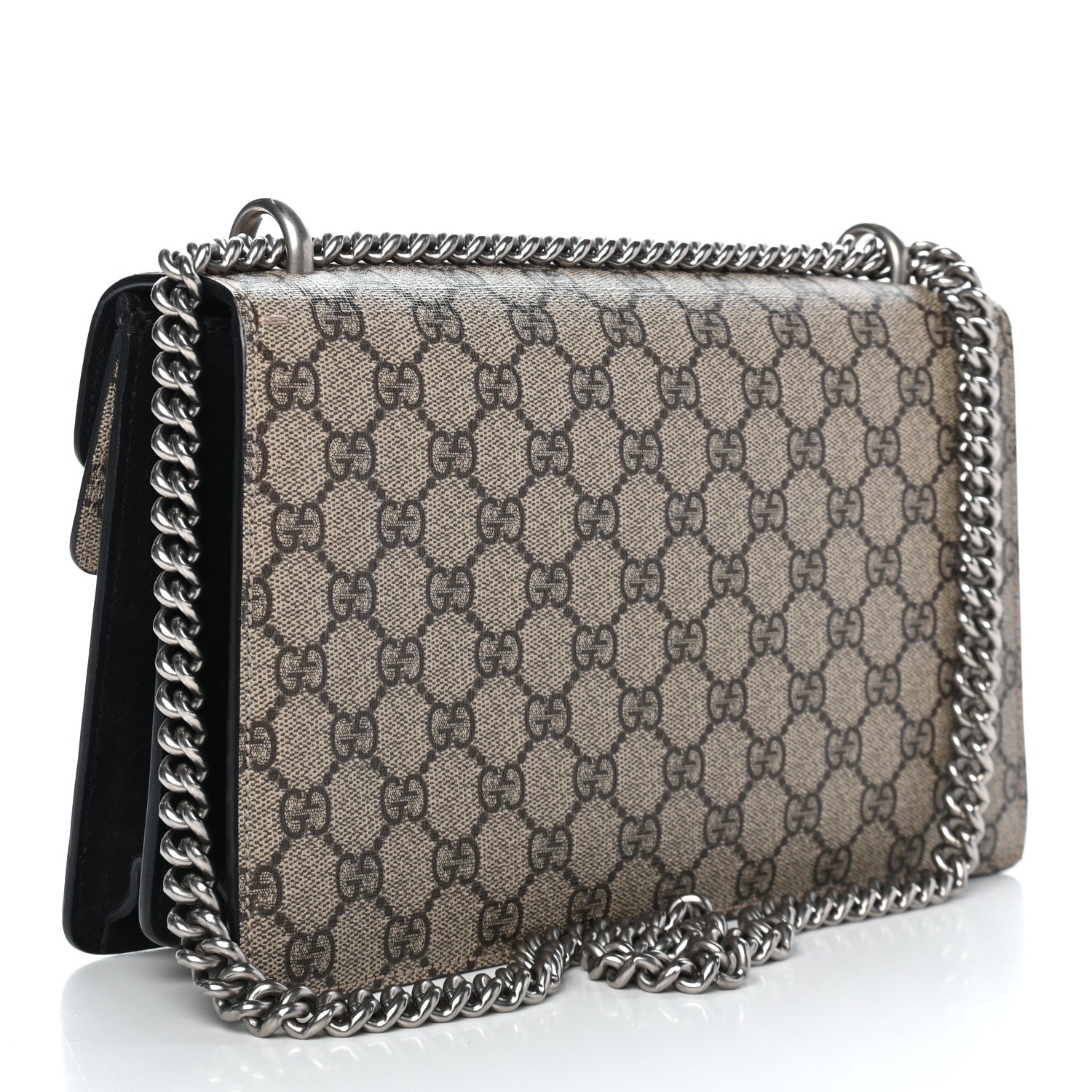 Gucci GG Supreme Monogram Small Dionysus Shoulder Bag Black 3 of 9