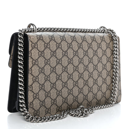 Gucci GG Supreme Monogram Small Dionysus Shoulder Bag Black 3 of 9