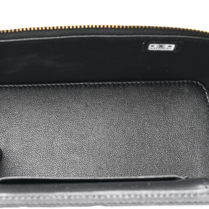 Chanel Shiny Calfskin Quilted Pick Me Up Vanity Case Black 5 of 13