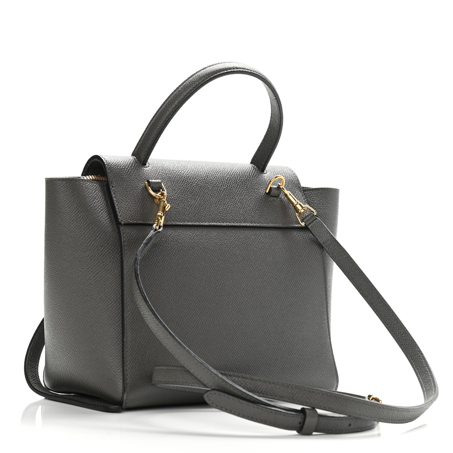 Celine Grained Calfskin Nano Belt Bag Grey 2 of 8