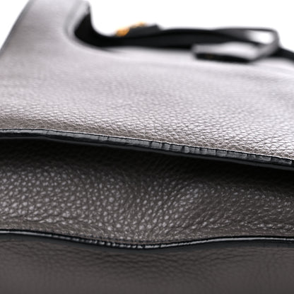 Tom Ford Ramskin Large Alix Padlock Zip Shoulder Bag Grey 12 of 12