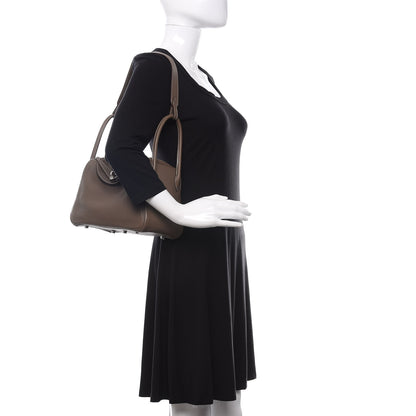 Hermes Taurillon Clemence Lindy 26 Etoupe 2 of 10