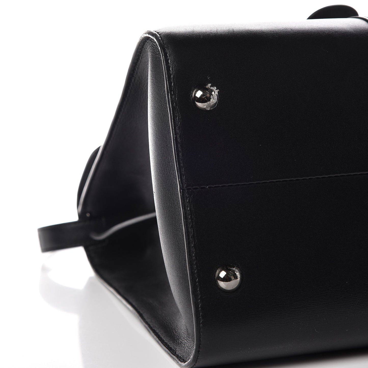 Calfskin MM L'Humour Brillant Satchel Black