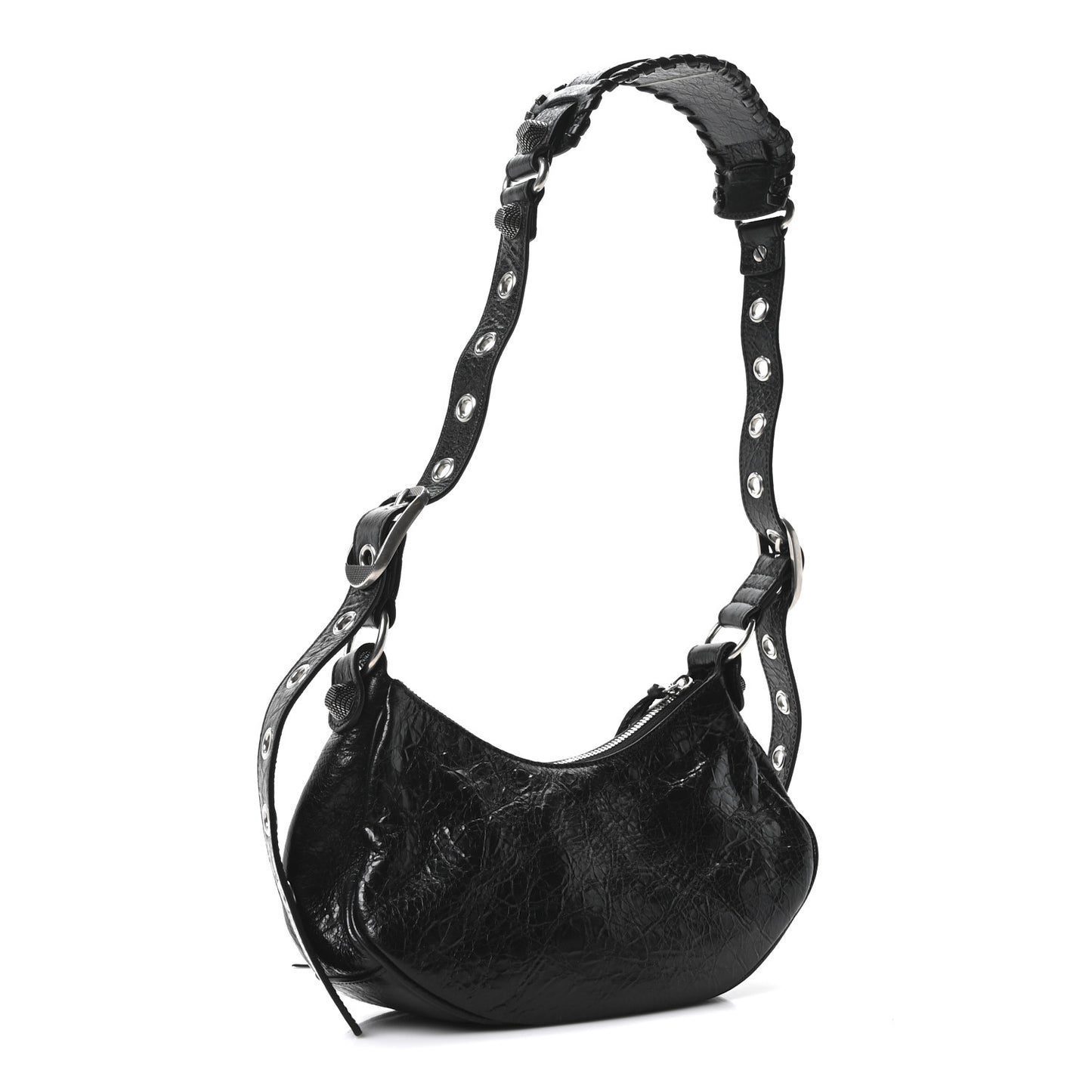 Agneau Arena Le Cagole Shoulder Bag XS Black Black