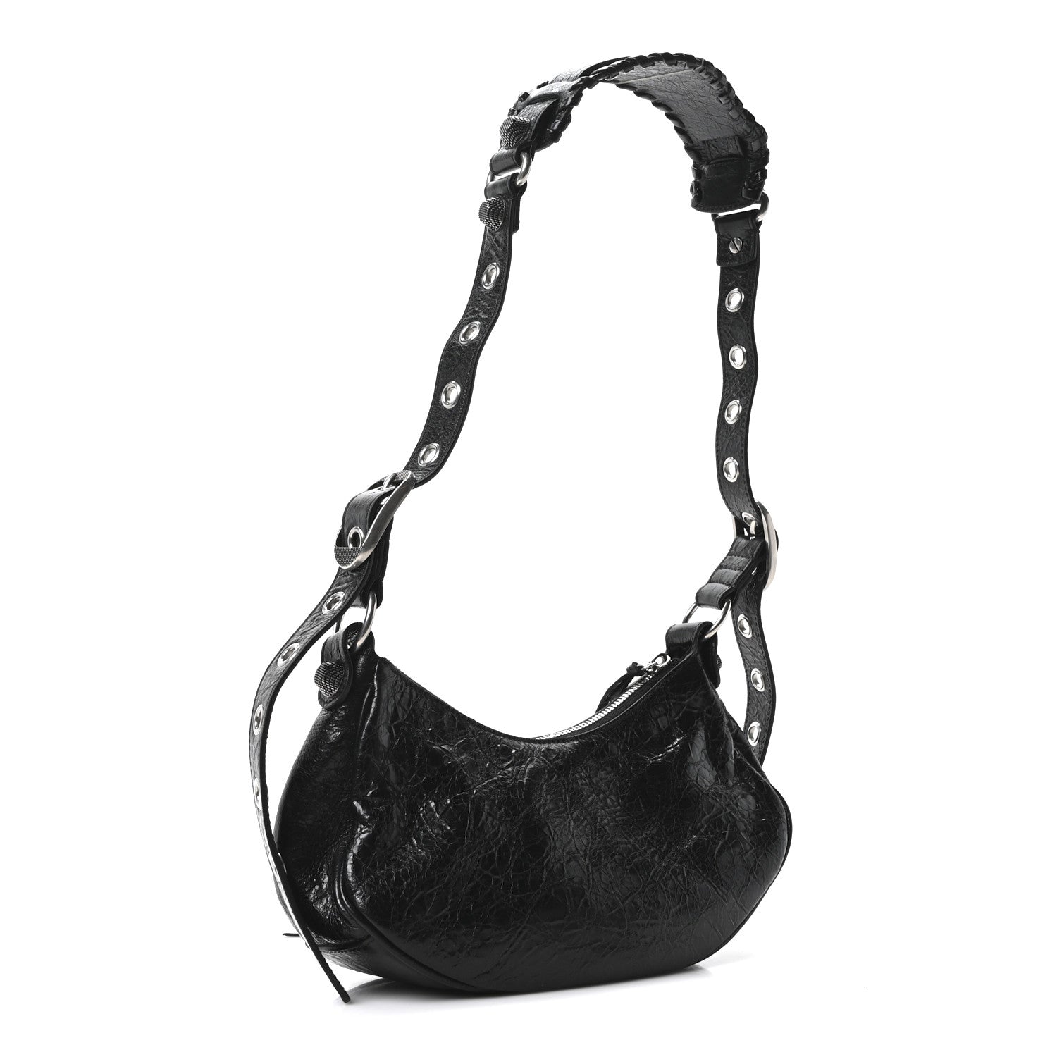Balenciaga Agneau Arena Le Cagole Shoulder Bag XS Black Black 5 of 11