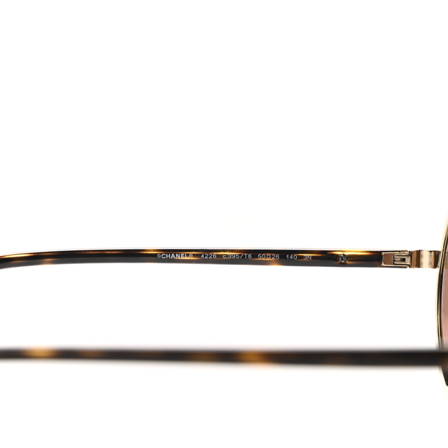 Metal Round Sunglasses 4226 Tortoise Gold
