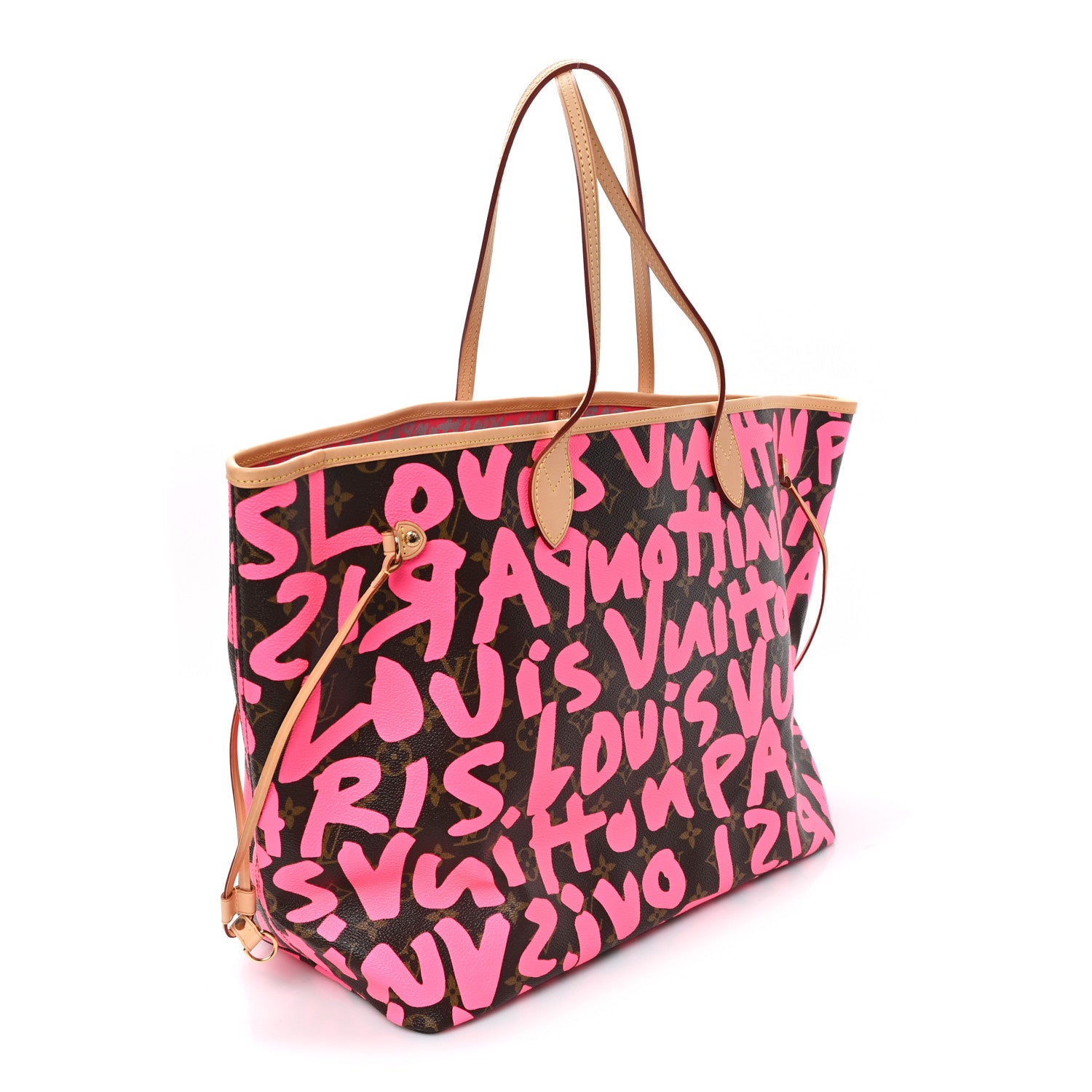 Louis Vuitton Monogram Graffiti Neverfull GM Fuchsia 3 of 10