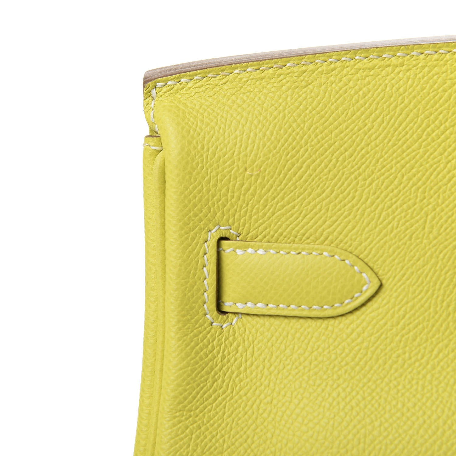 Hermes Epsom Candy Birkin 30 Lime Gris Perle 11 of 34