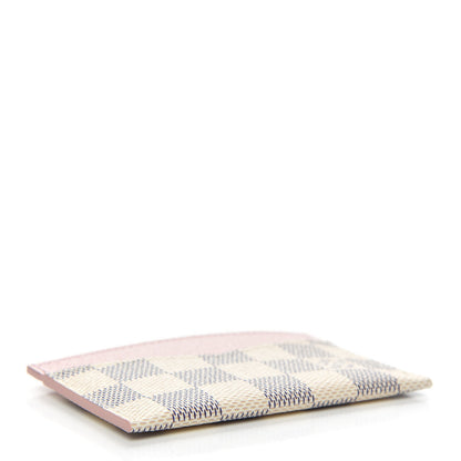Louis Vuitton Damier Azur Daily Card Holder Rose Ballerine 4 of 7