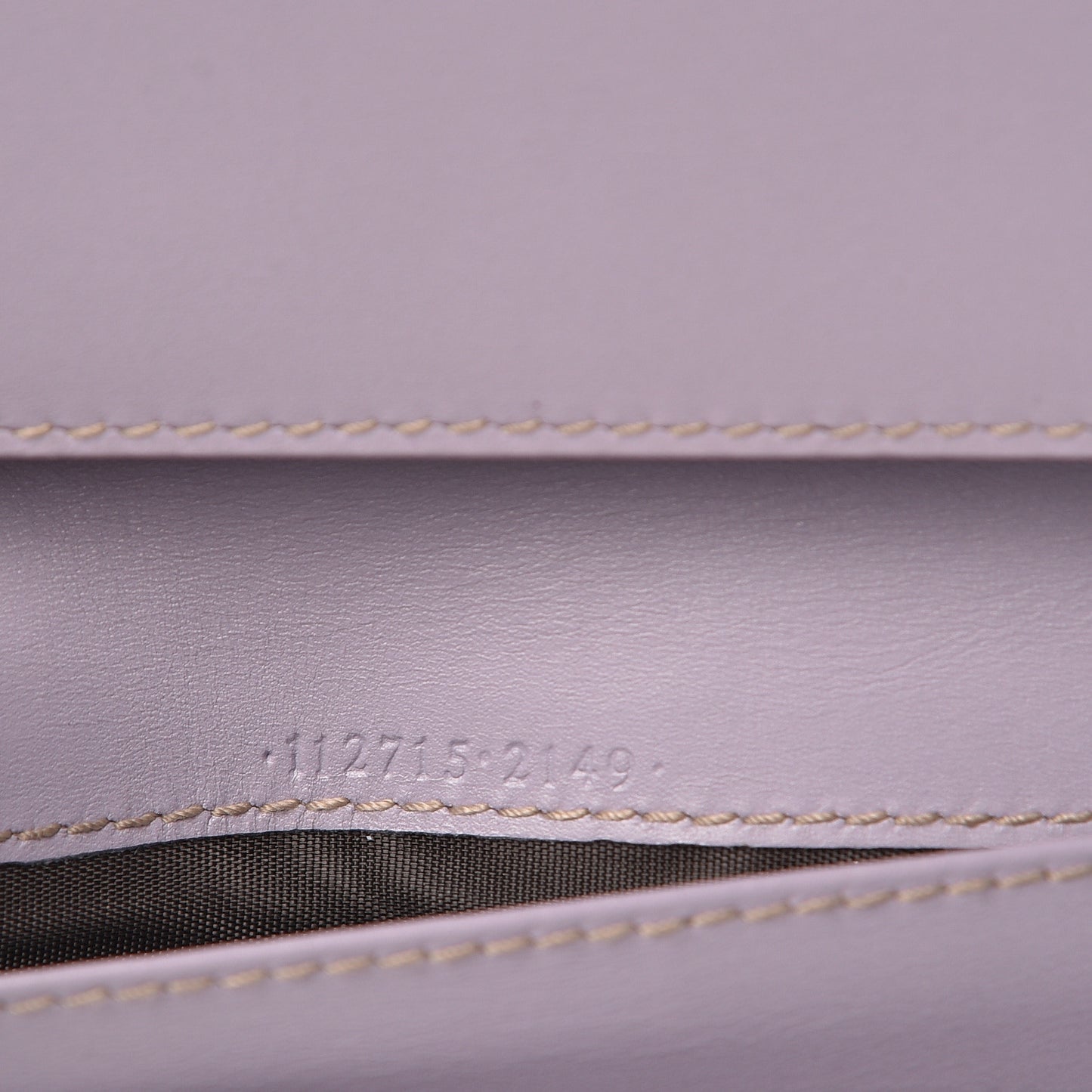 Guccissima Metal Bar Continental Wallet Lavender