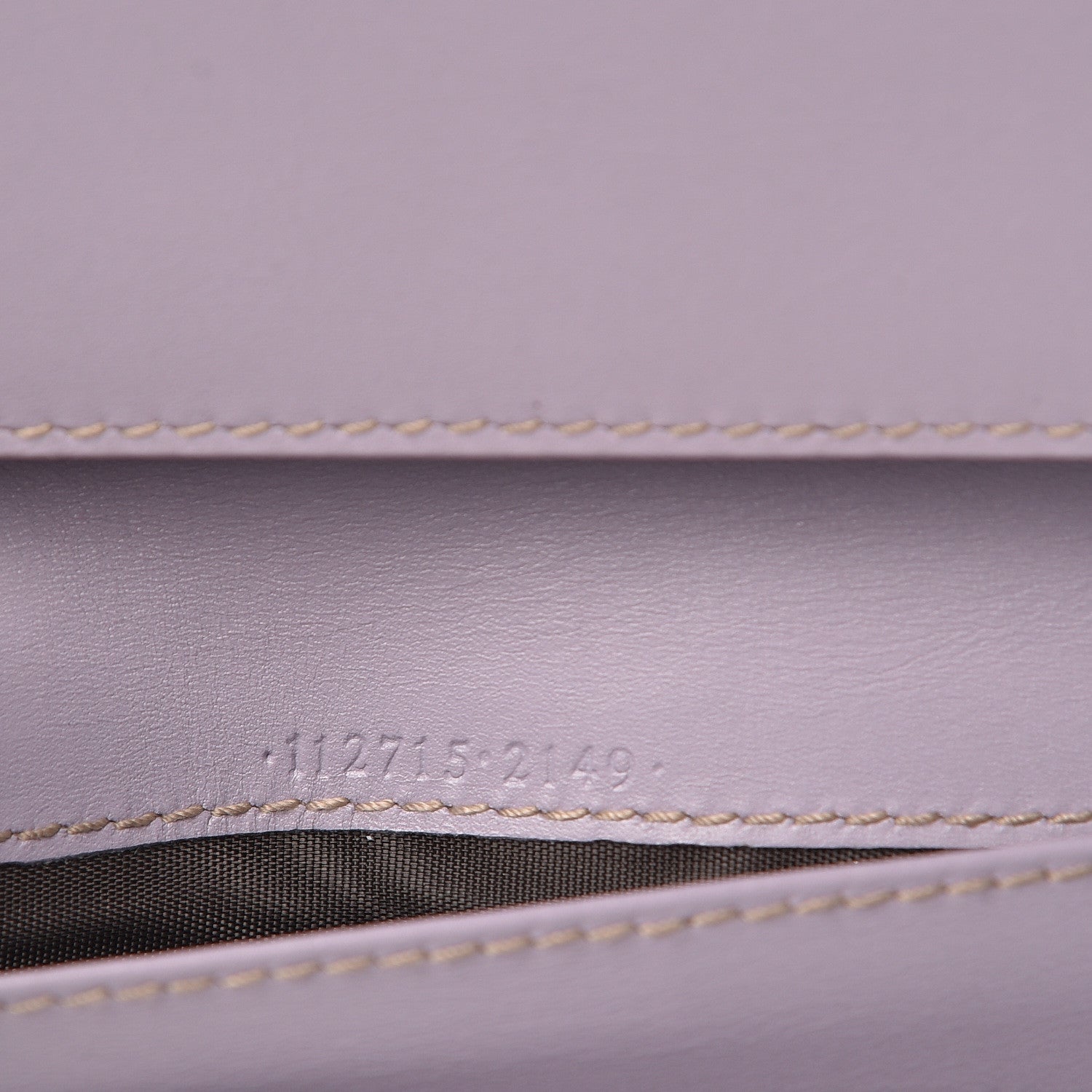 Gucci Guccissima Metal Bar Continental Wallet Lavender 7 of 7