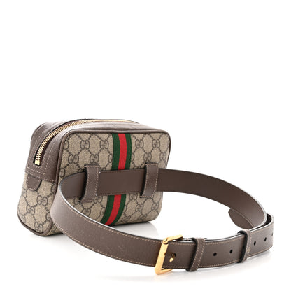 Gucci GG Supreme Monogram Web Small Ophidia Belt Bag 95/38 Dark Brown 3 of 12