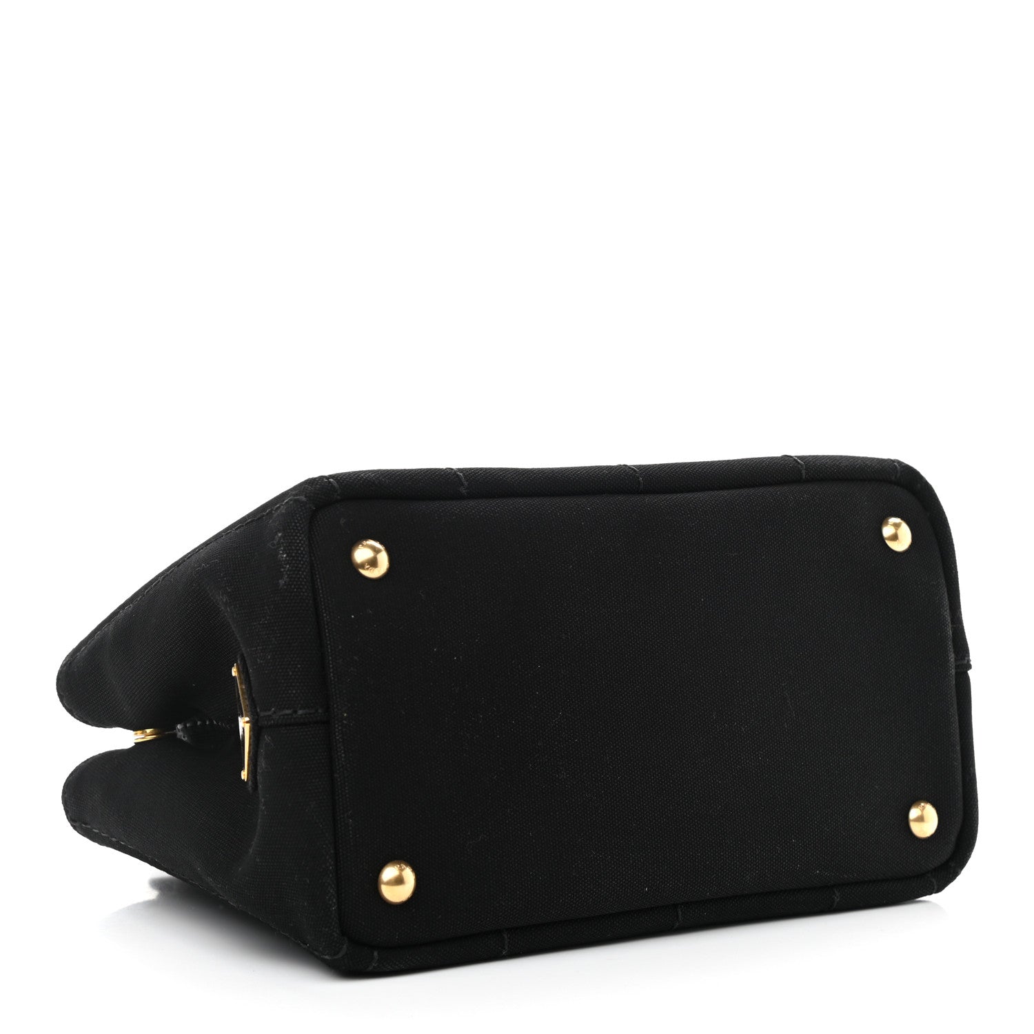 Prada Canapa Small Logo Tote Black Talco 4 of 10