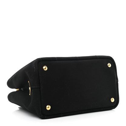 Prada Canapa Small Logo Tote Black Talco 4 of 10