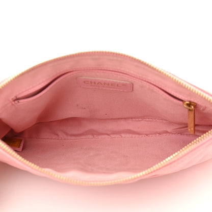 Chanel Caviar Quilted Pochette Pink 5 of 17