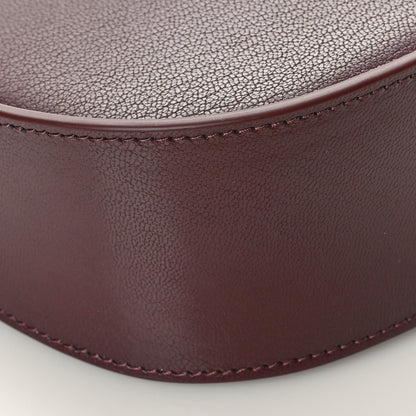 The Row Grained Calfskin Half Moon Shoulder Bag Raisin 8 of 9
