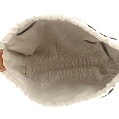 Hermes Canvas Barenia Fourbi 20 PM Pouch Naturel Fauve 4 of 9