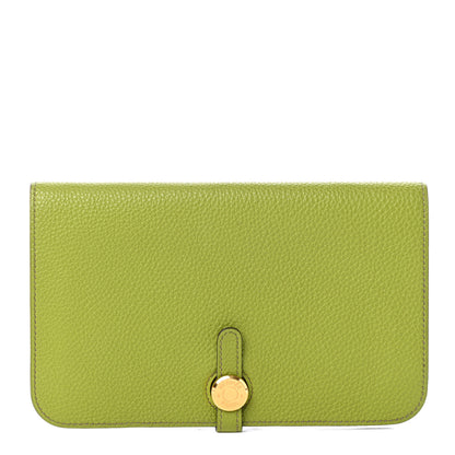 Hermes Togo Dogon Duo Wallet Vert Anis 1 of 7