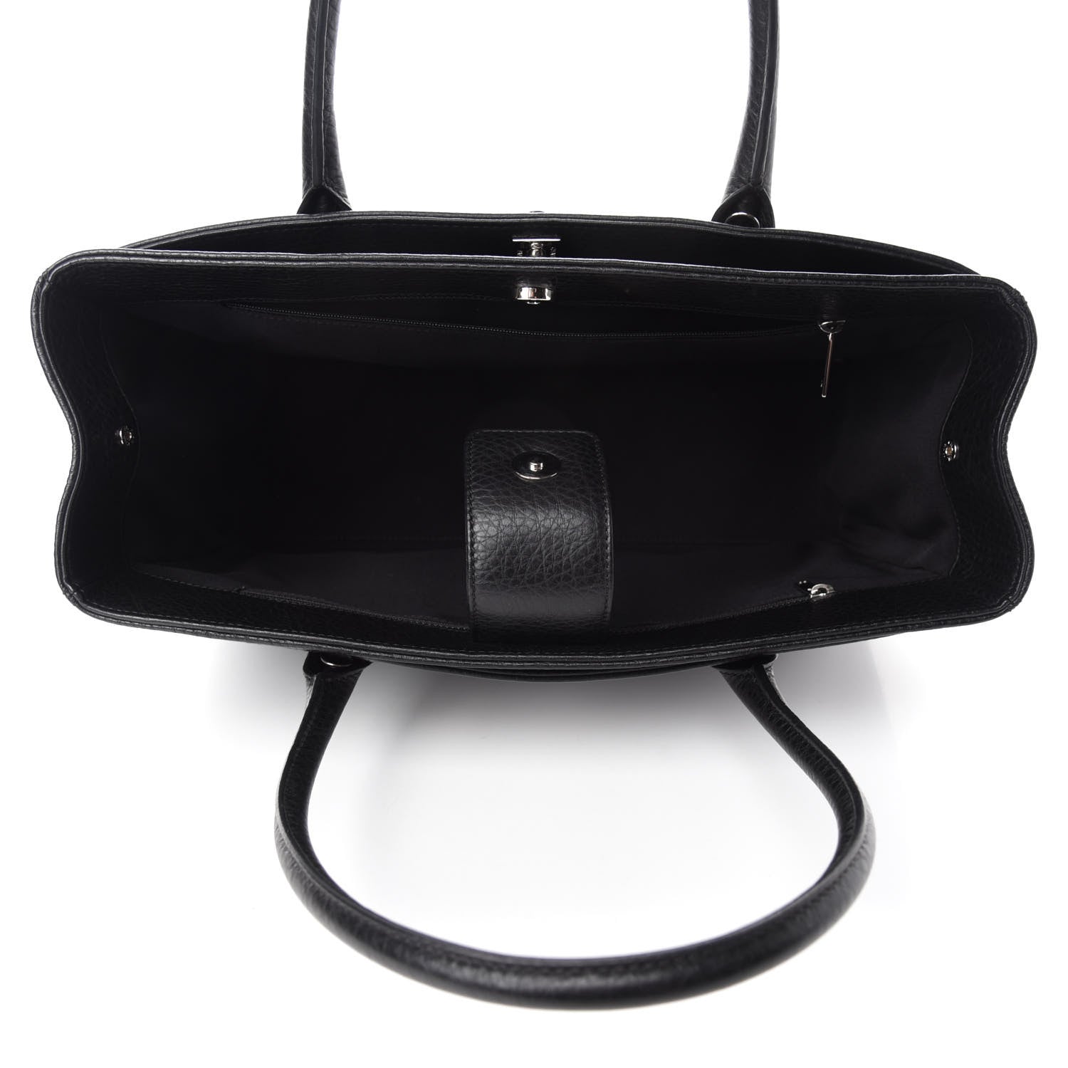 Chanel Calfskin Cerf Executive Shopper Tote Black 6 of 11