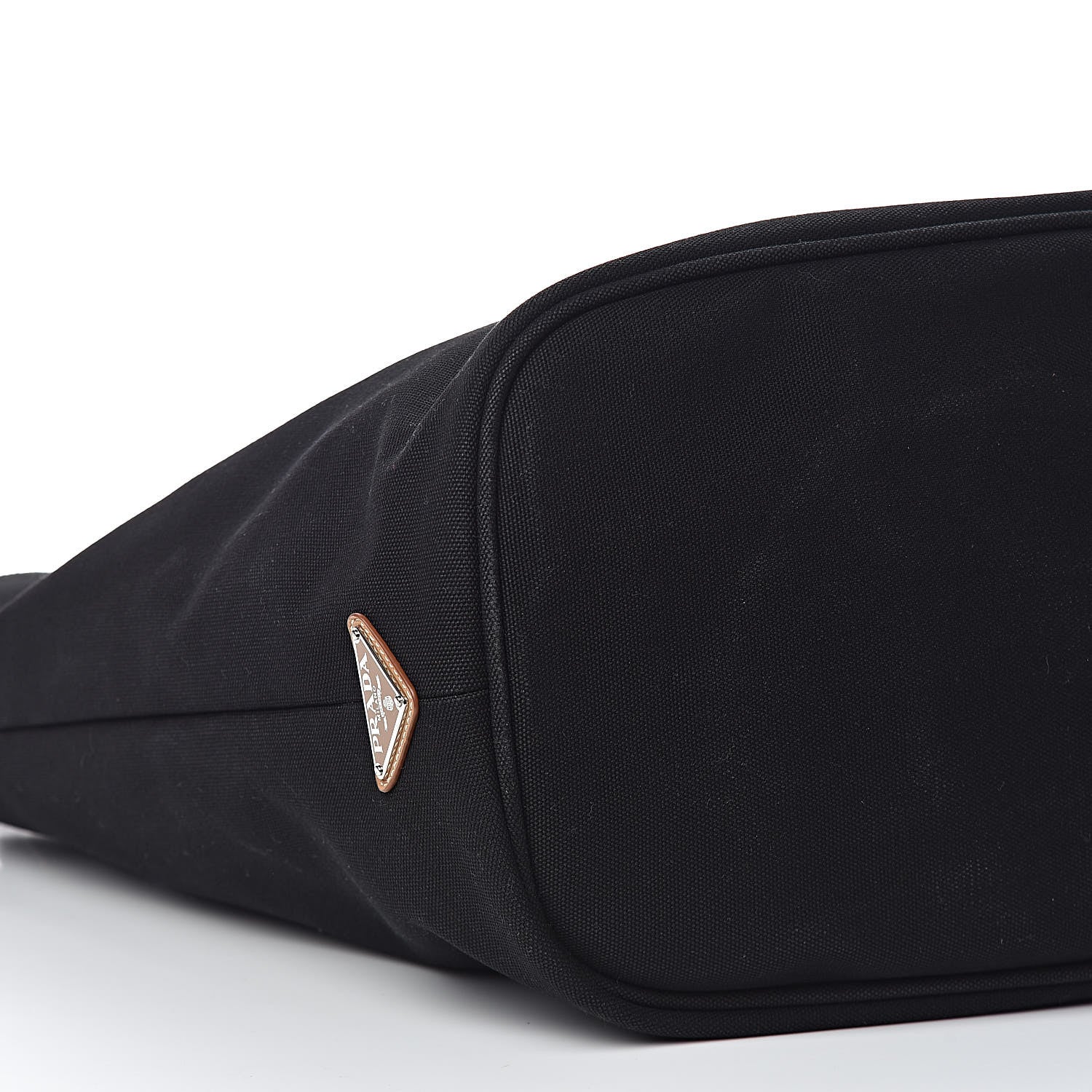 Prada Canapa Logo Bucket Tote Black 9 of 12
