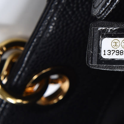 Chanel Caviar Quilted Petit Shopping Tote PST Black 7 of 12