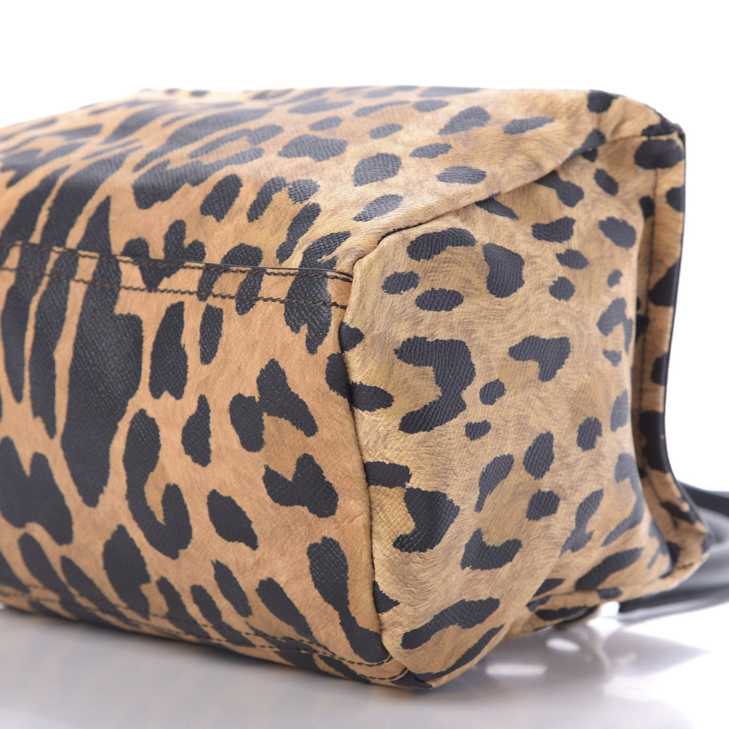Calfskin Leopard Print Small Pandora Multicolor