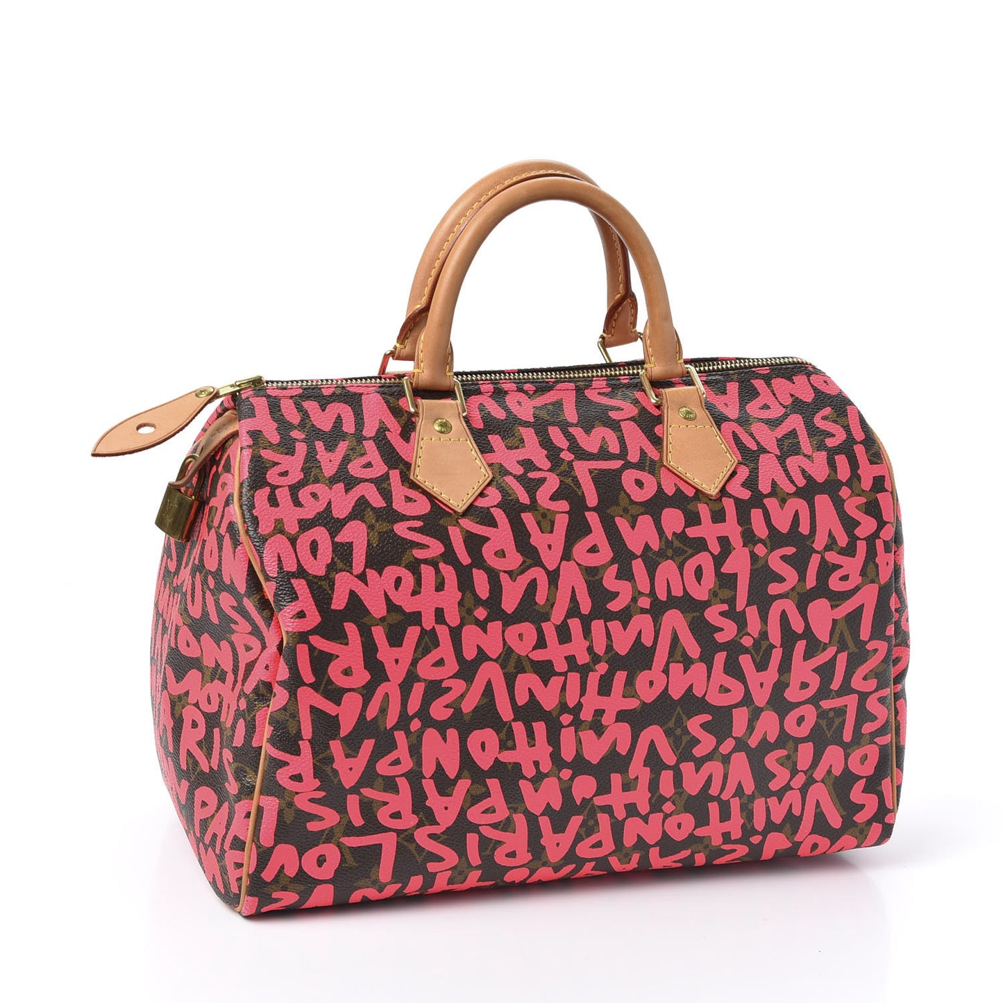 Monogram Graffiti Speedy 30 Fuchsia