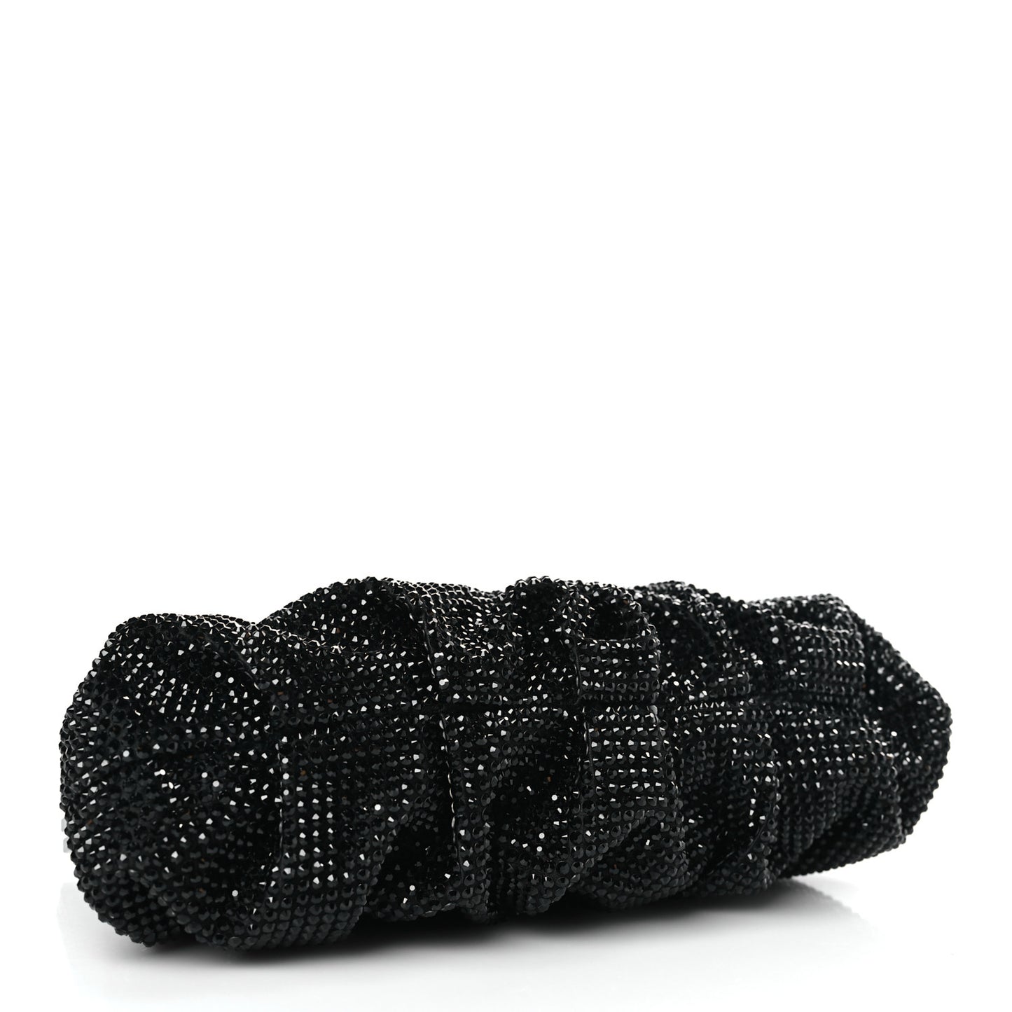 Satin Swarovski Crystal Natalie Clutch Black