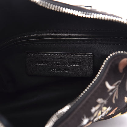 Alexander McQueen Silk Nocturnal De Manta Clutch Black Multicolor 6 of 10