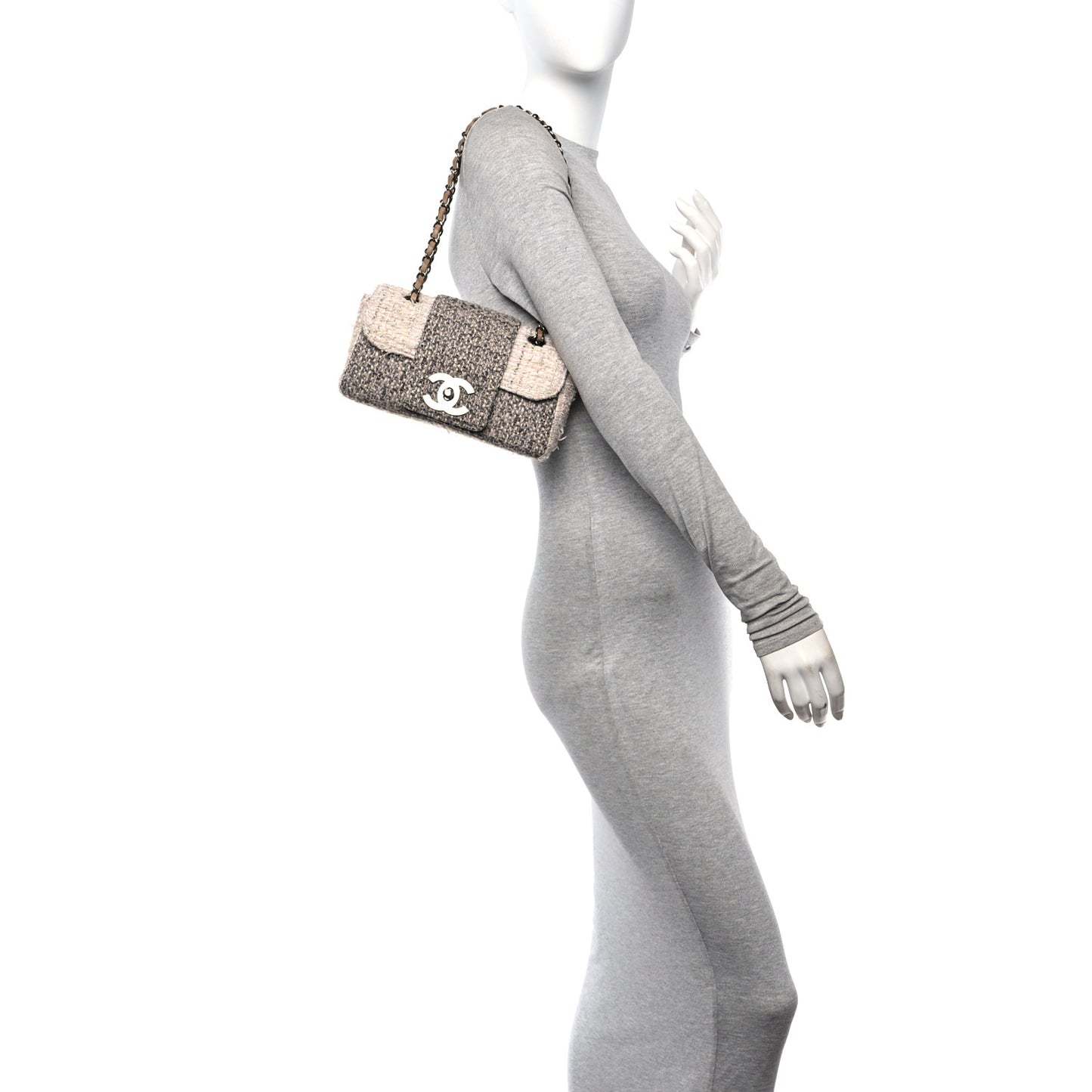 Tweed Small Fantasy Flap Grey