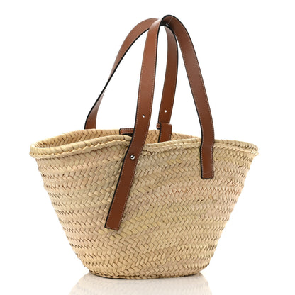 Loewe Raffia Basket Tote Bag Natural Tan 2 of 8