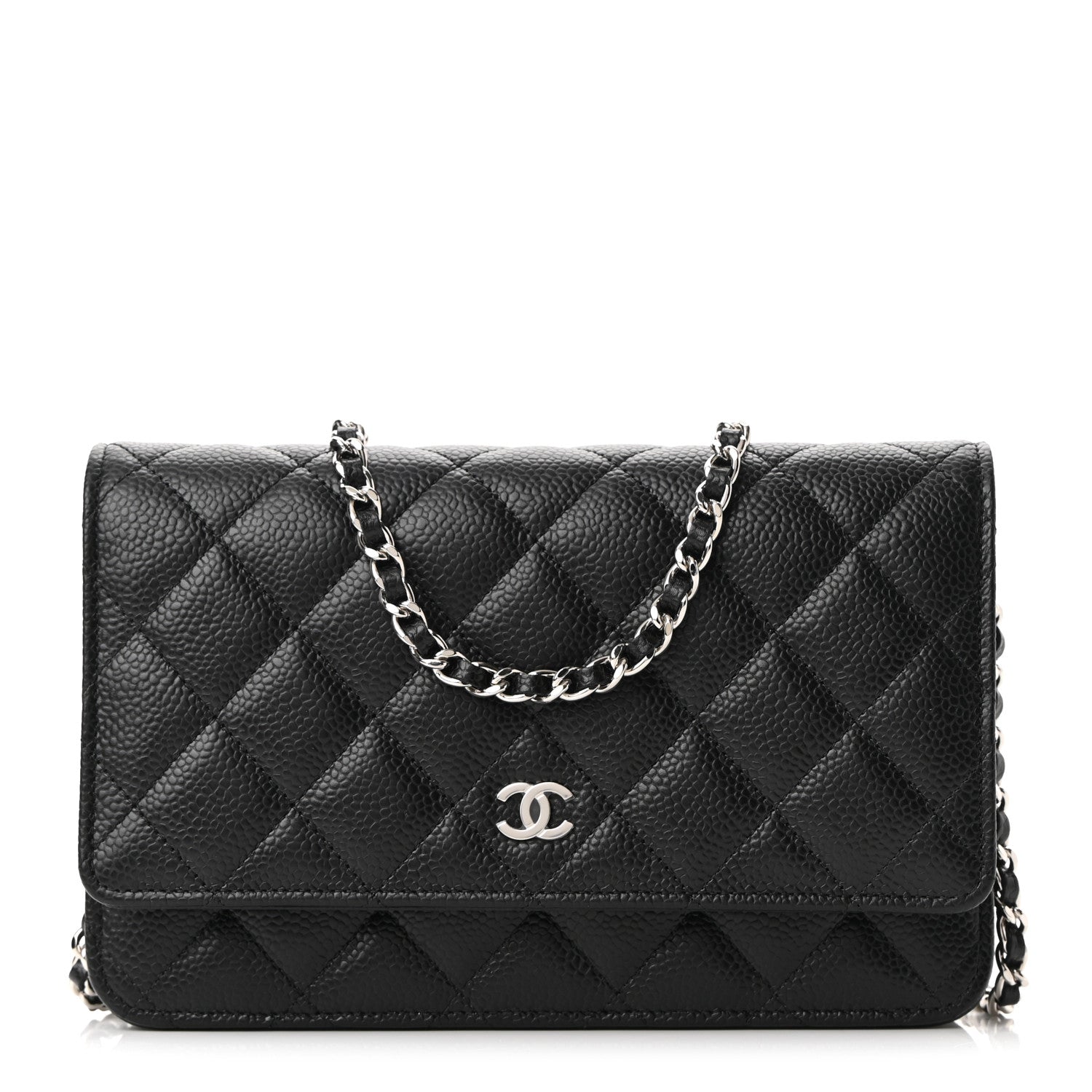 Chanel Caviar Quilted Wallet On Chain WOC Black 1 of 12