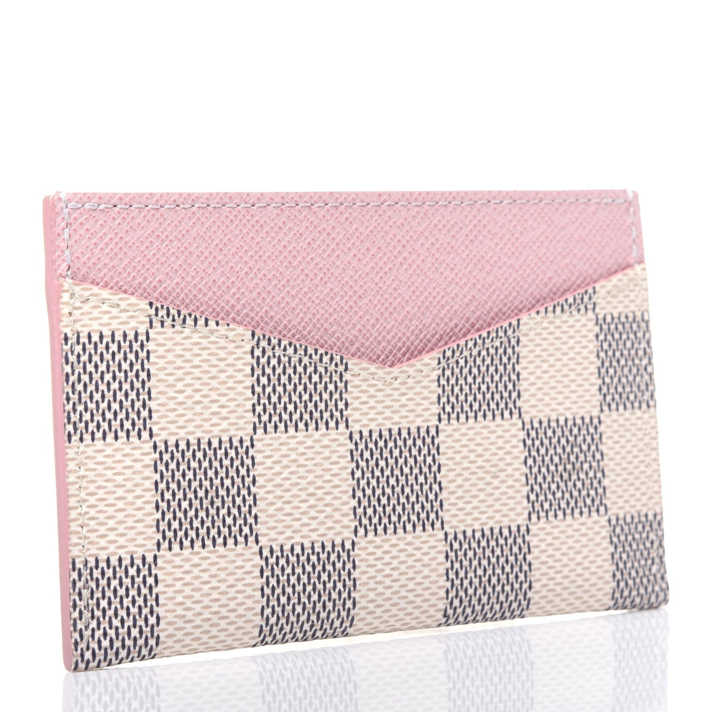 Damier Azur Daily Card Holder Rose Ballerine