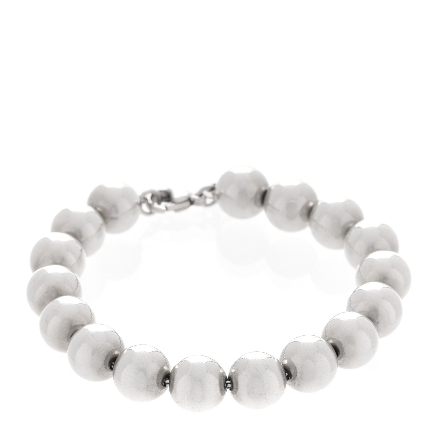 Tiffany Sterling Silver 10mm HardWear Ball Bracelet 11 of 15
