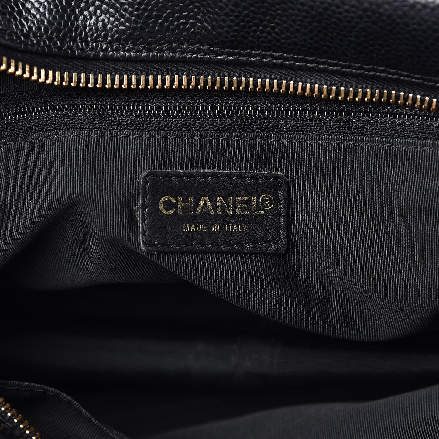 CHANELCaviarQuiltedPetitTimelessTotePTTBlack