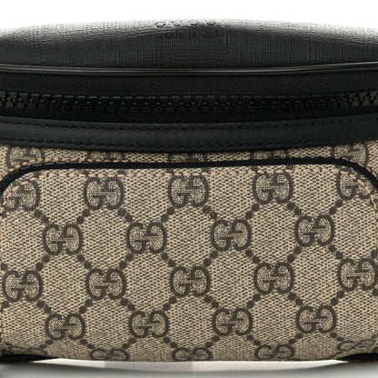 Gucci GG Supreme Monogram Belt Bag Black 8 of 10