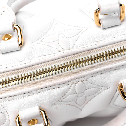 Louis Vuitton Calfskin Bubblegram Papillon BB Snow White 10 of 13