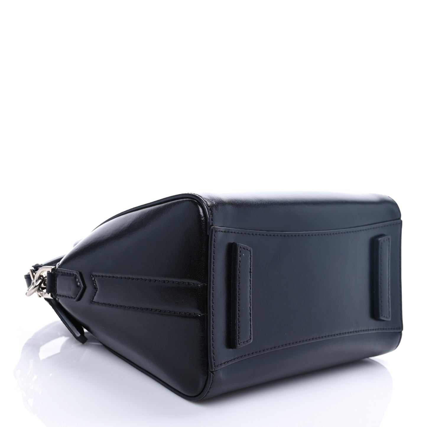 Shiny Lord Calfskin Mini Antigona Black