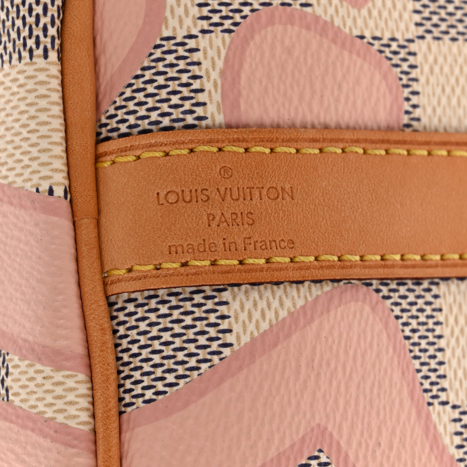 Louis Vuitton Damier Azur Tahitienne Speedy Bandouliere 30 Rose Ballerine 6 of 13
