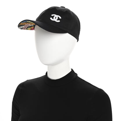 Chanel Cotton Sequin CC Cap Hat Black 2 of 9