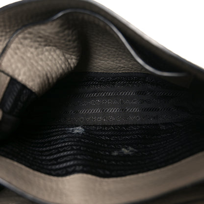 Prada Vitello Daino Flap Crossbody Argilla 5 of 10